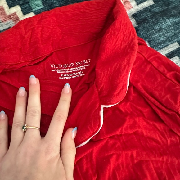 Victoria's Secret Red Pajama set - Picture 2 of 6